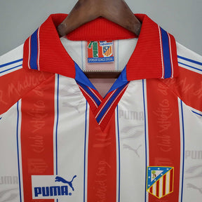 Camisa Atlético de Madrid Retrô 1996/1997 Branca e Vermelha - Puma | Futmantos