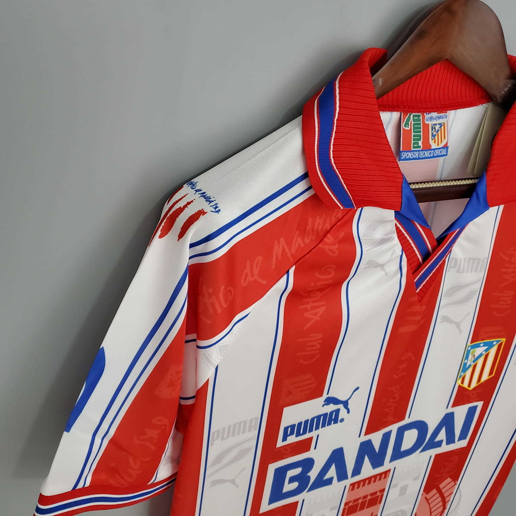 Camisa Atlético de Madrid Retrô 1996/1997 Branca e Vermelha - Puma | Futmantos