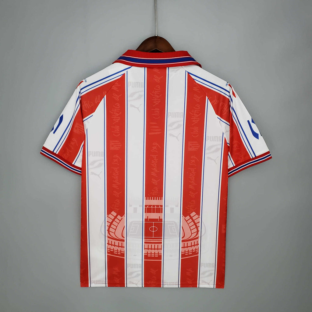 Camisa Atlético de Madrid Retrô 1996/1997 Branca e Vermelha - Puma | Futmantos