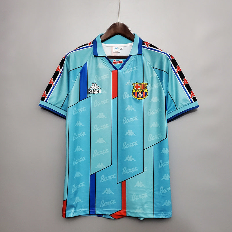 Camisa Barcelona Retrô 1996/1997 Azul Clara - Kappa | Futmantos