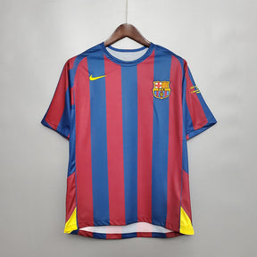 Camisa Barcelona Retrô 2006 Azul e Vermelha - Nike | Futmantos