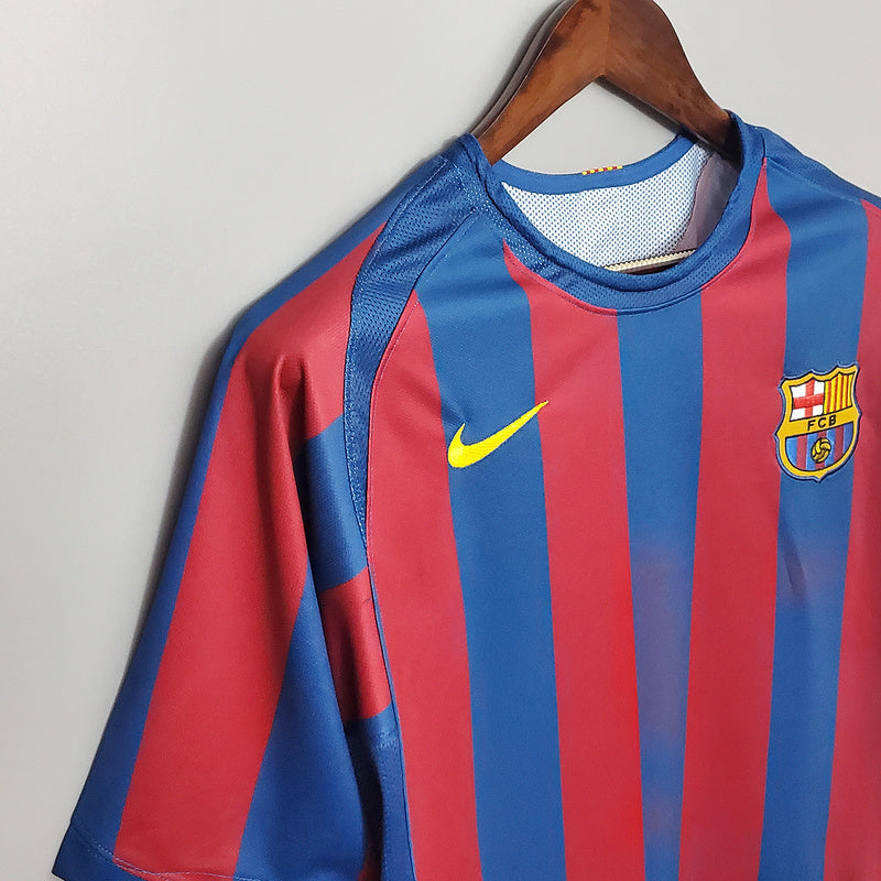 Camisa Barcelona Retrô 2006 Azul e Vermelha - Nike | Futmantos