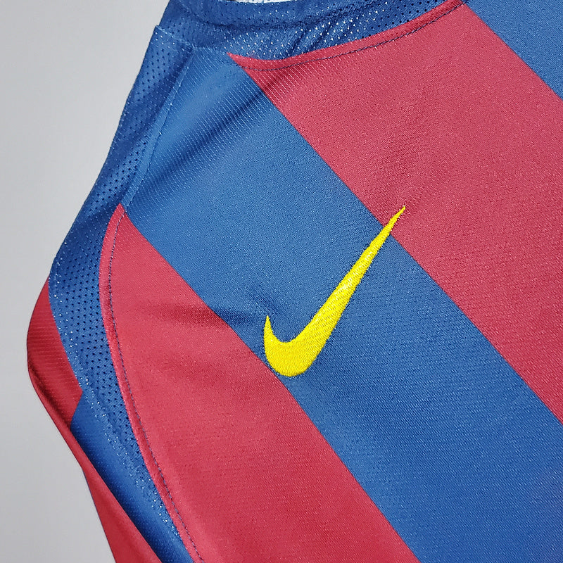 Camisa Barcelona Retrô 2006 Azul e Vermelha - Nike | Futmantos