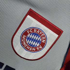 Camisa Bayern de Munique Retrô 1998/1999 Vermelha e Cinza - Adidas | Futmantos