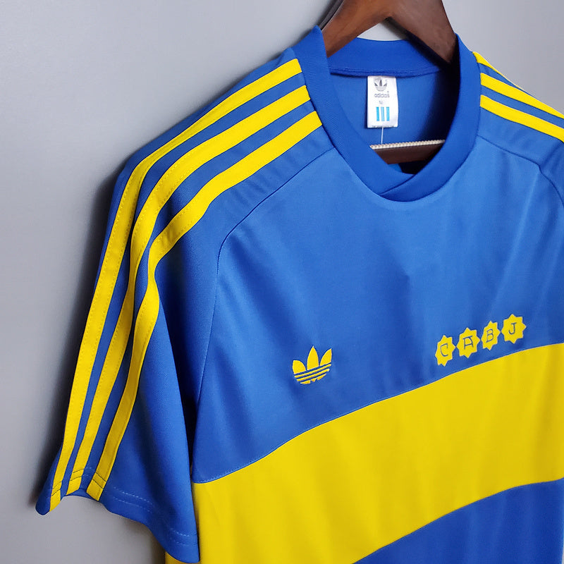 Camisa Boca Juniors Retrô 1981 Azul e Amarela - Adidas | Futmantos