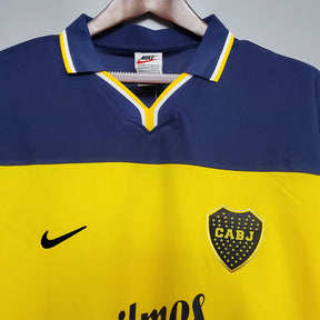 Camisa Boca Juniors Retrô 1999 Azul e Amarela - Nike | Futmantos