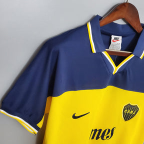 Camisa Boca Juniors Retrô 1999 Azul e Amarela - Nike | Futmantos