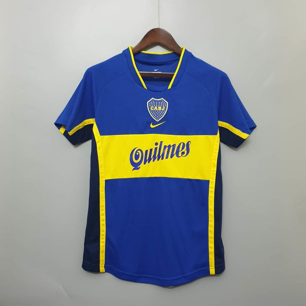 Camisa Boca Juniors Retrô 2001 Azul e Amarela - Nike | Futmantos