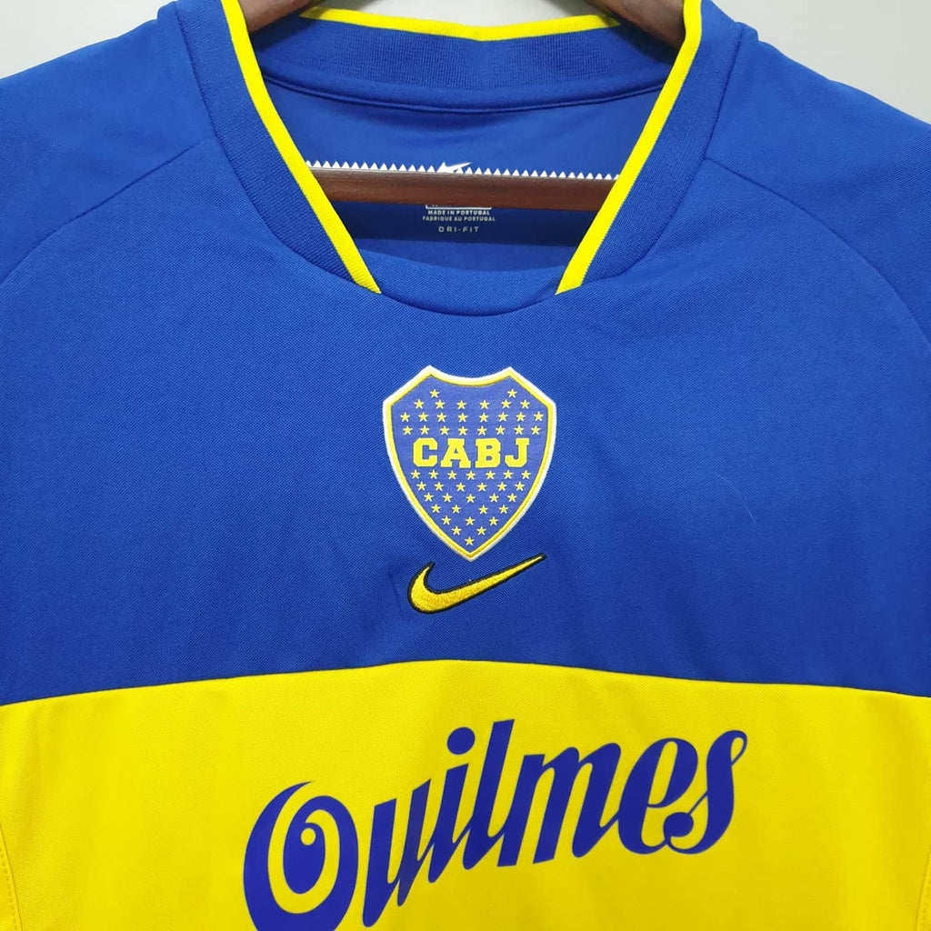 Camisa Boca Juniors Retrô 2001 Azul e Amarela - Nike | Futmantos