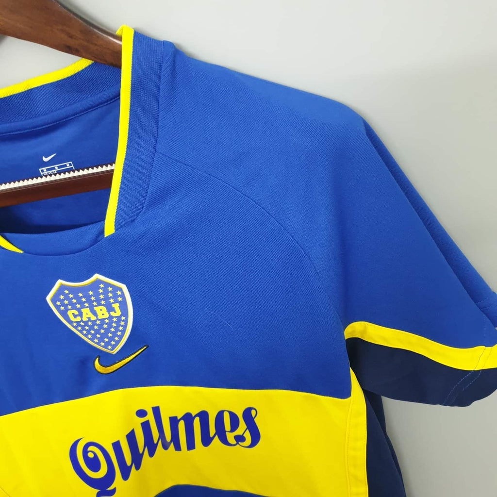 Camisa Boca Juniors Retrô 2001 Azul e Amarela - Nike | Futmantos