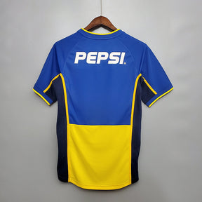 Camisa Boca Juniors Retrô 2002 Azul e Amarela - Nike | Futmantos