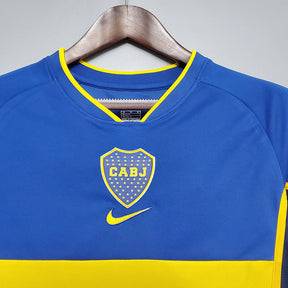 Camisa Boca Juniors Retrô 2002 Azul e Amarela - Nike | Futmantos