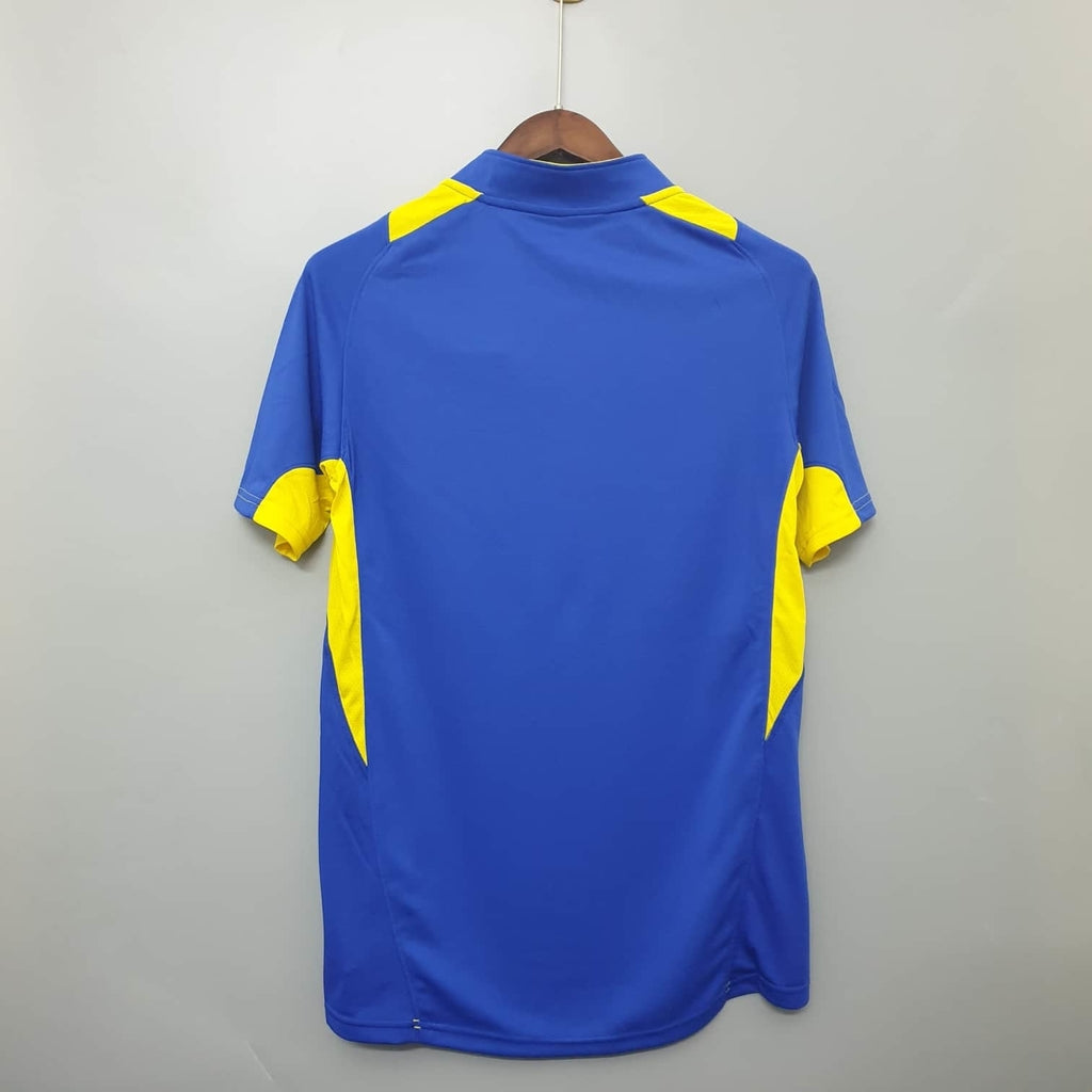 Camisa Boca Juniors Retrô 2005 Azul e Amarela - Nike | Futmantos