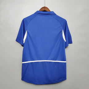 Camisa Seleção Brasileira Retrô 2002 Azul - Nike | Futmantos