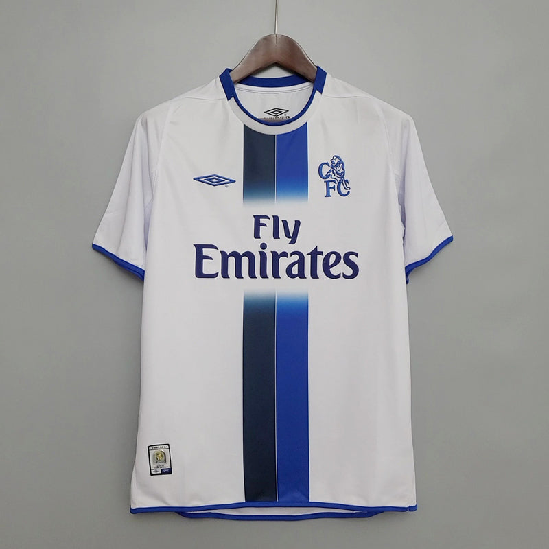 Camisa Chelsea Retrô 2003/2005 Azul e Branca - Umbro | Futmantos