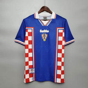 Camisa Croácia Retrô 1998 Azul, Vermelha e Branca - Lotto | Futmantos