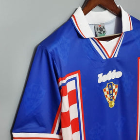 Camisa Croácia Retrô 1998 Azul, Vermelha e Branca - Lotto | Futmantos