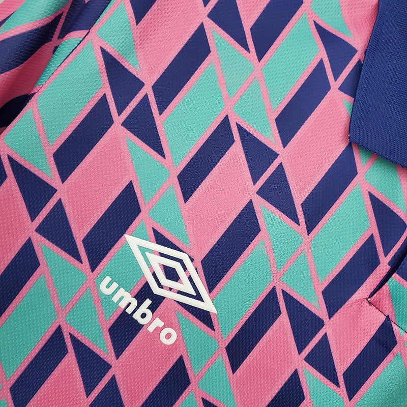 Camisa Escócia Retrô 1988/1989 Rosa - Umbro | Futmantos