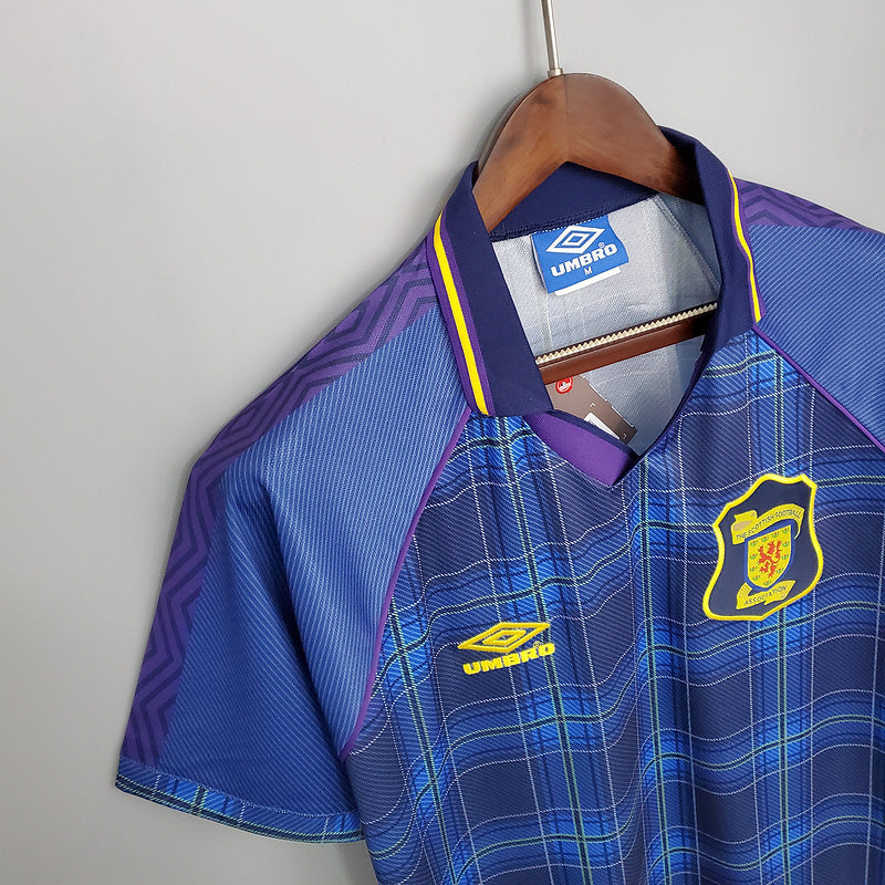 Camisa Escócia Retrô 1994/1996 Azul - Umbro | Futmantos