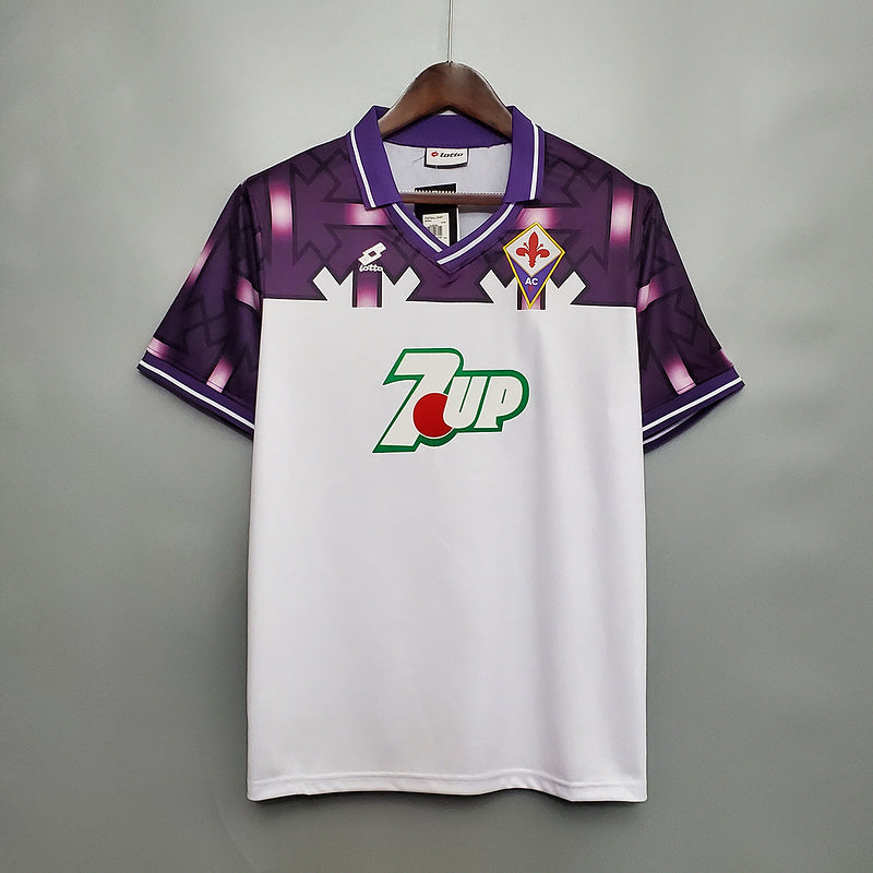 Camisa Fiorentina Retrô 1992/1993 Branca e Roxa - Lotto | Futmantos