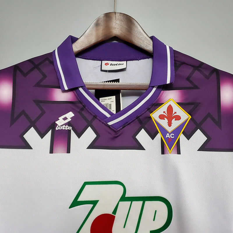 Camisa Fiorentina Retrô 1992/1993 Branca e Roxa - Lotto | Futmantos