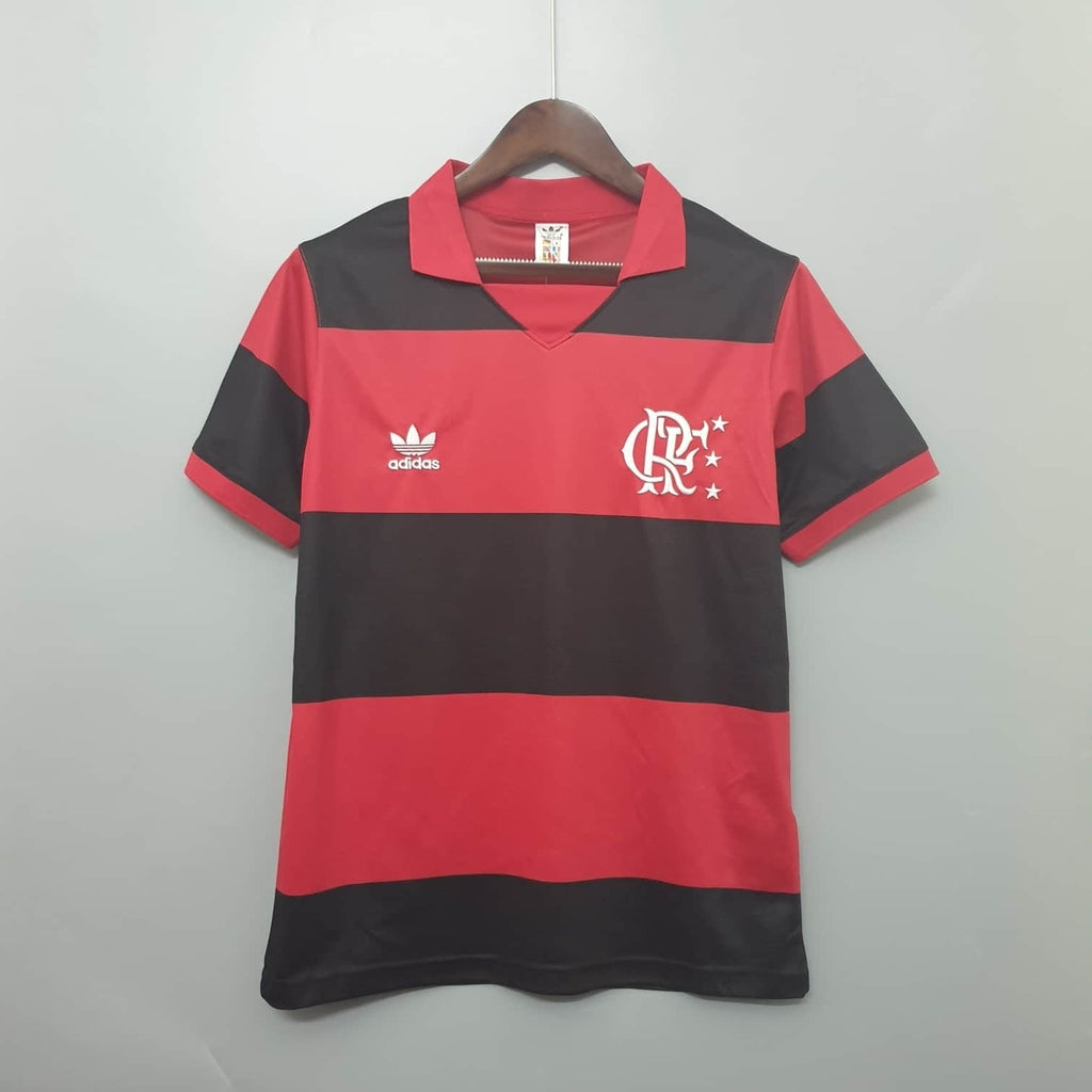 Camisa Flamengo Retrô 1982 Vermelha e Preta - Adidas | Futmantos