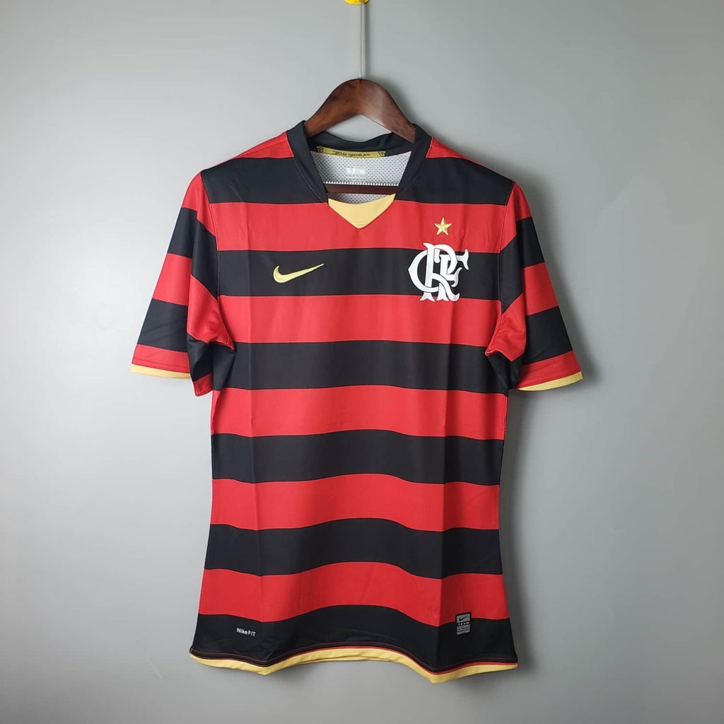 Camisa Flamengo Retrô 2009 Vermelha e Preta - Nike | Futmantos