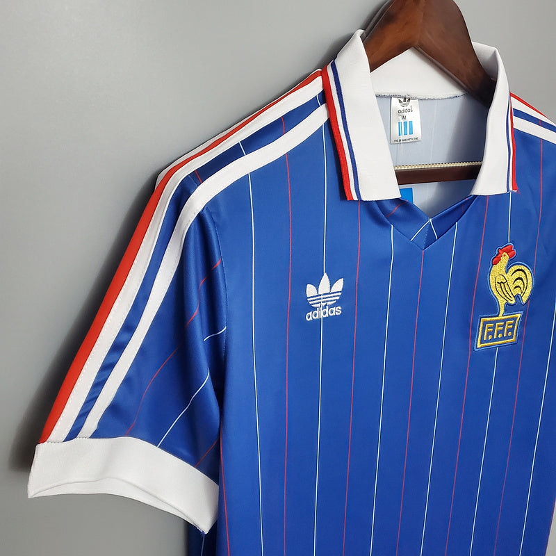 Camisa França Retrô 1982 Azul - Adidas | Futmantos