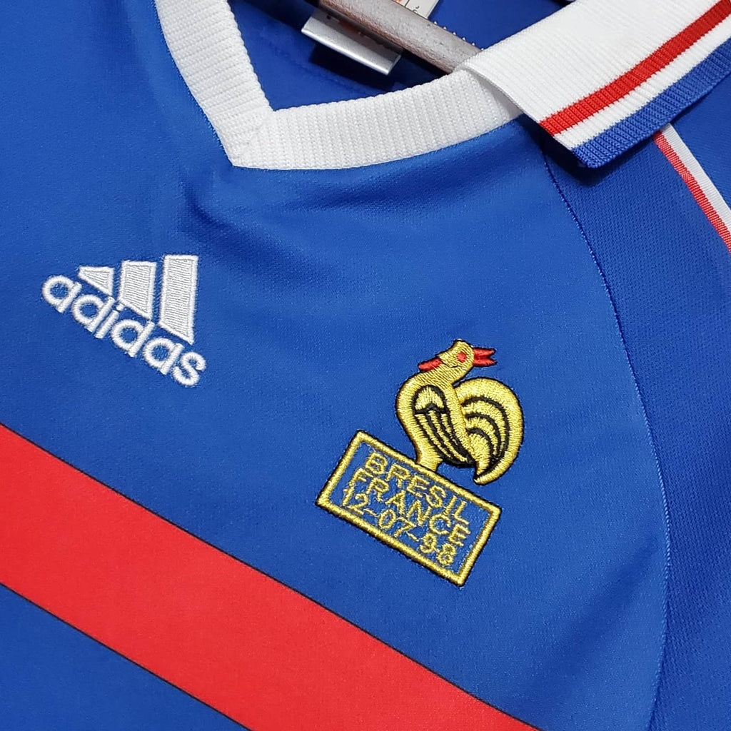 Camisa França Retrô 1998 Azul - Adidas | Futmantos