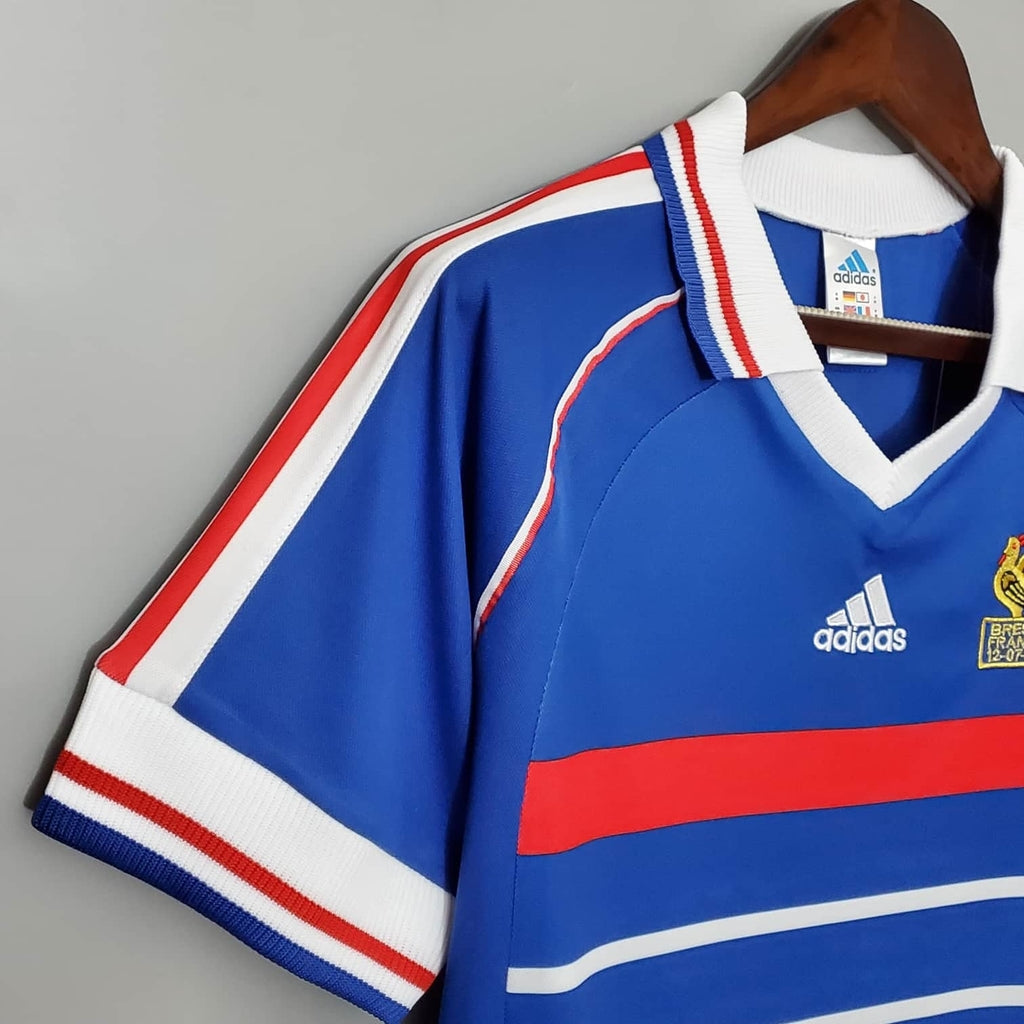 Camisa França Retrô 1998 Azul - Adidas | Futmantos