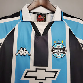 Camisa Grêmio Retrô 2000 Azul e Preta - Kappa | Futmantos