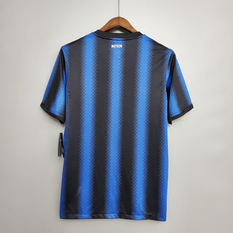 Camisa Inter de Milão Retrô 2010/2011 Azul e Preta  | Futmantos- Nike