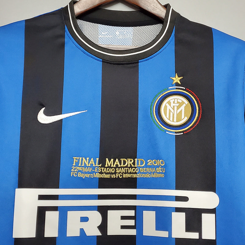 Camisa Inter de Milão Retrô 2010 Azul e Preta - Nike | Futmantos