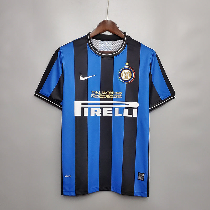 Camisa Inter de Milão Retrô 2010 Azul e Preta - Nike | Futmantos