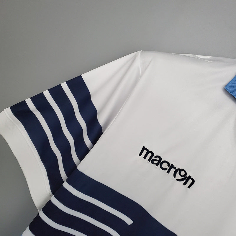 Camisa Lazio Retrô 2014 Azul e Branca - Macron | Futmantos