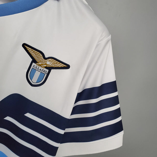 Camisa Lazio Retrô 2014 Azul e Branca - Macron | Futmantos