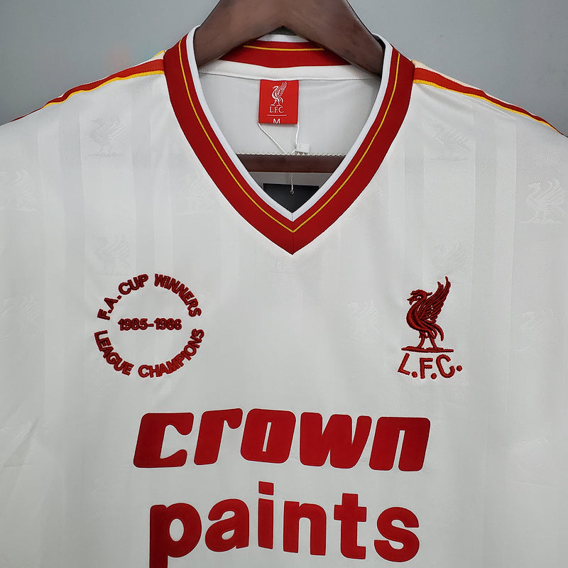 Camisa Liverpool Retrô 1985/1986 Branca | Futmantos