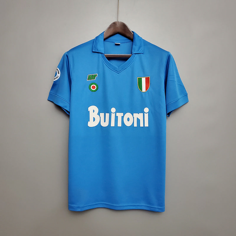 Camisa Napoli Retrô 1987/1988 Azul | Futmantos