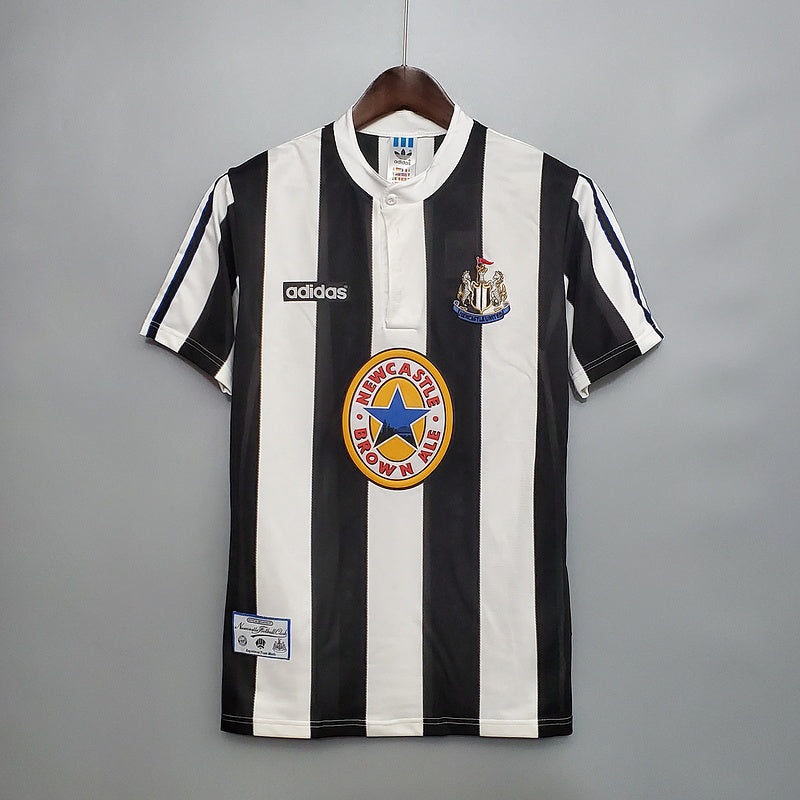 Camisa Newcastle Retrô 1995/1997 Preta e Branca - Adidas | Futmantos