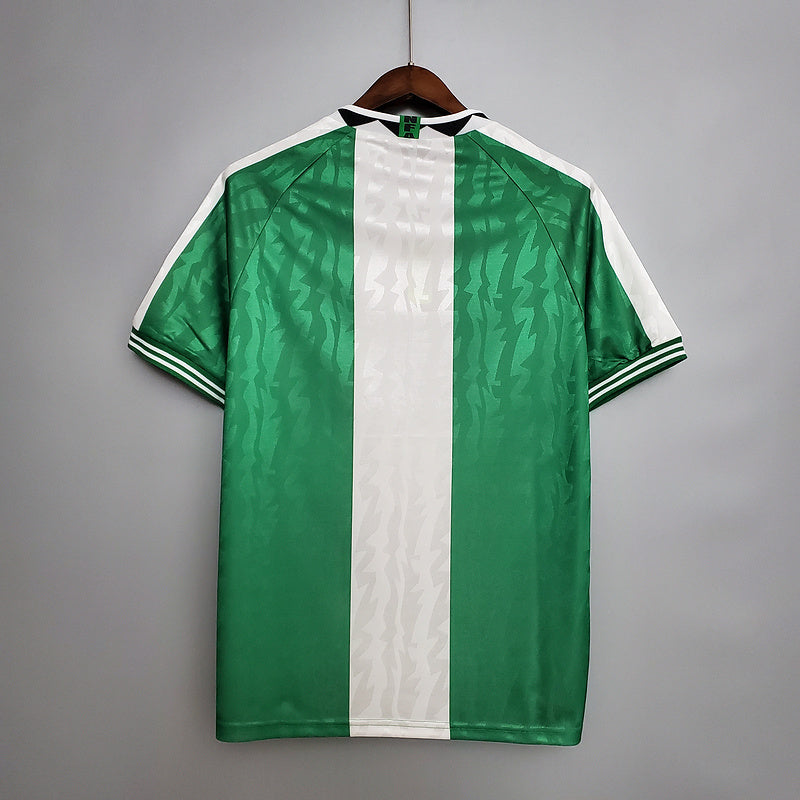 Camisa Nigéria Retrô 1996 Verde e Branca - Nike | Futmantos