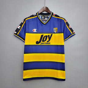 Camisa Parma Retrô 2001/2002 Azul e Amarela - Champion | Futmantos