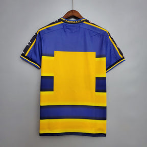 Camisa Parma Retrô 2001/2002 Azul e Amarela - Champion | Futmantos