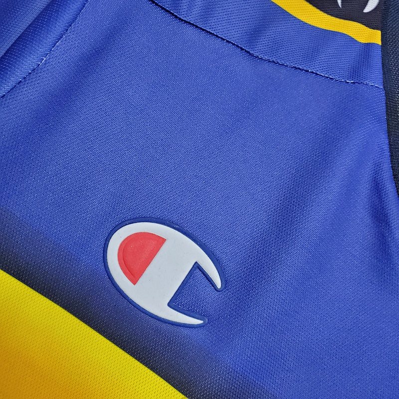 Camisa Parma Retrô 2001/2002 Azul e Amarela - Champion | Futmantos