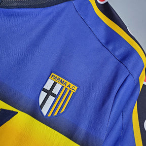 Camisa Parma Retrô 2001/2002 Azul e Amarela - Champion | Futmantos