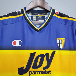 Camisa Parma Retrô 2001/2002 Azul e Amarela - Champion | Futmantos