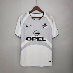 Camisa PSG Retrô 2001/2002 Branca e Cinza - Nike | Futmantos