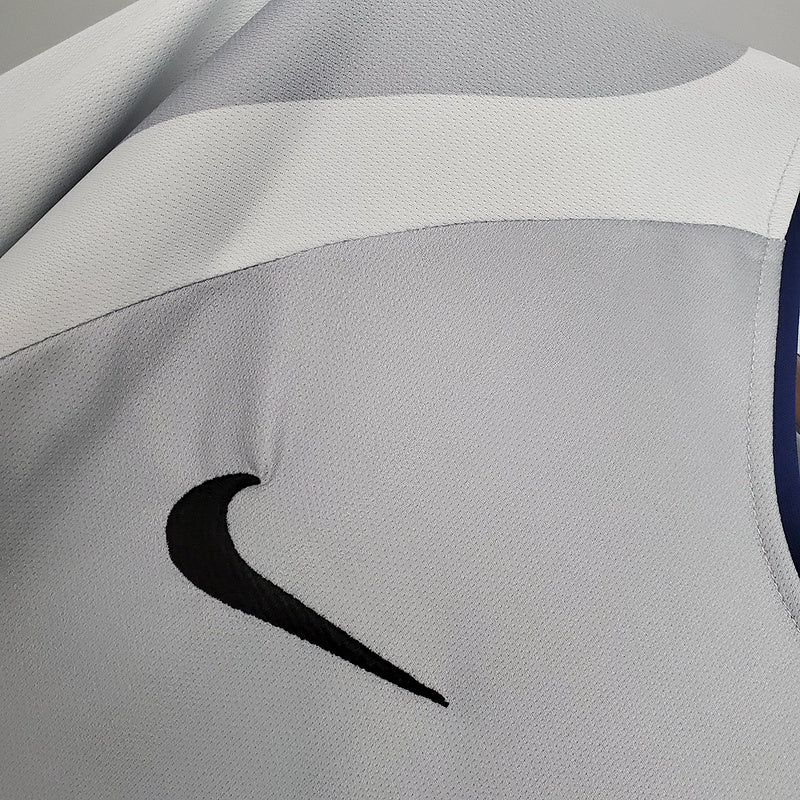 Camisa PSG Retrô 2001/2002 Branca e Cinza - Nike | Futmantos