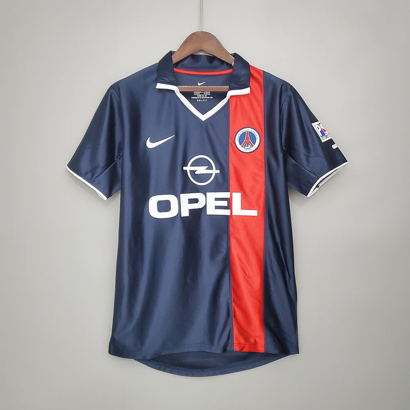 Camisa PSG Retrô 2001/2002 Azul e Vermelha - Nike | Futmantos