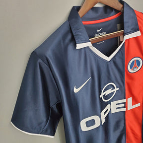 Camisa PSG Retrô 2001/2002 Azul e Vermelha - Nike | Futmantos