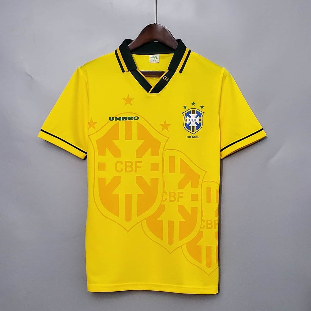 Camisa Seleção Brasileira Retrô 1993/1994 Amarela - Umbro | Futmantos